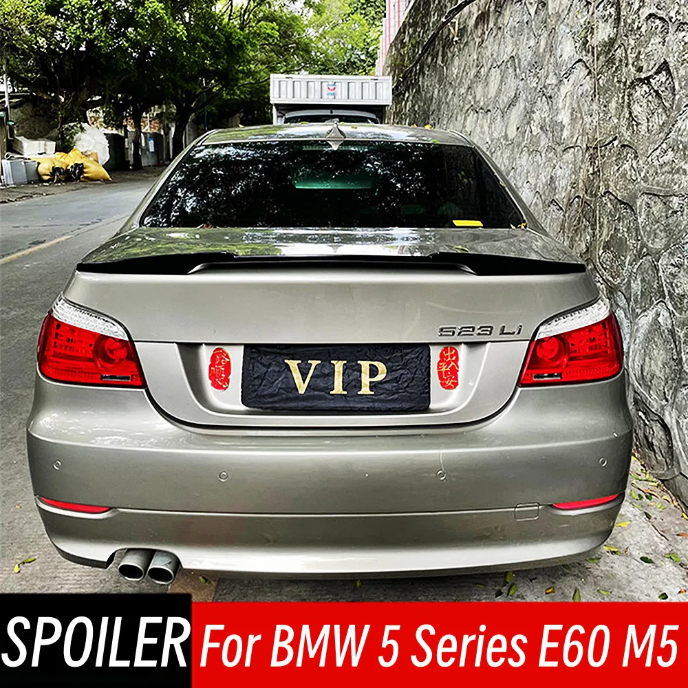 

For 2004-2010 BMW 5 Series E60 M5 520i 525i 523i Rear Trunk Boot Lid Spoiler Wings M4 Style Car Exterior Tuning Accessories Part