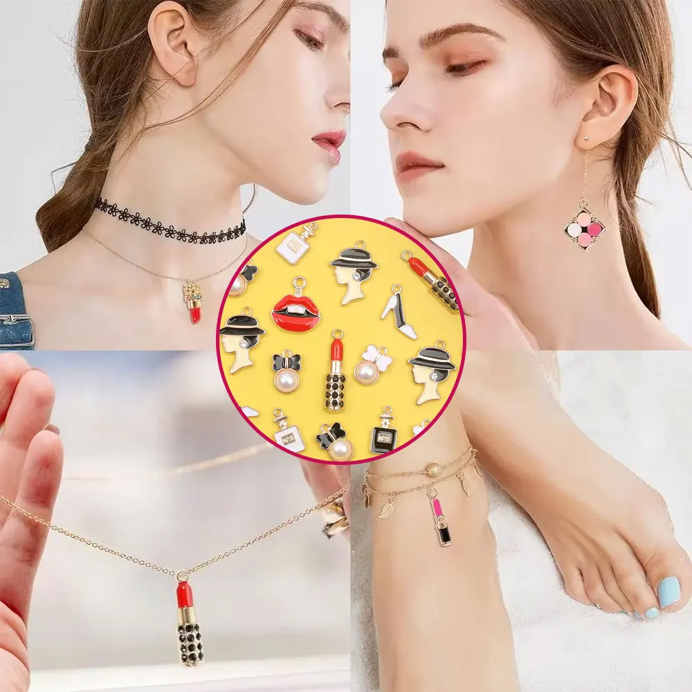 

4/11/21 шт. многоцветный эмалевый кулон из сплава, браслет «сделай сам», ожерелье, серьги, аксессуары для украшения на День Благодарения