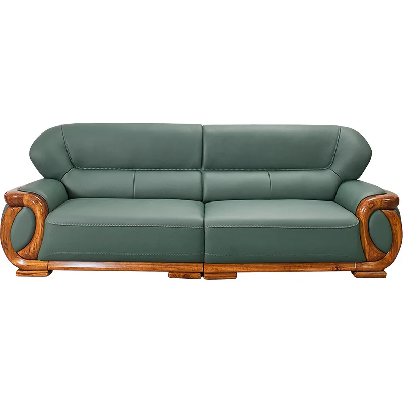 

Кожаный диван из натуральной кожи первого слоя, комбинированный, для гостиной, мебель из массива дерева.