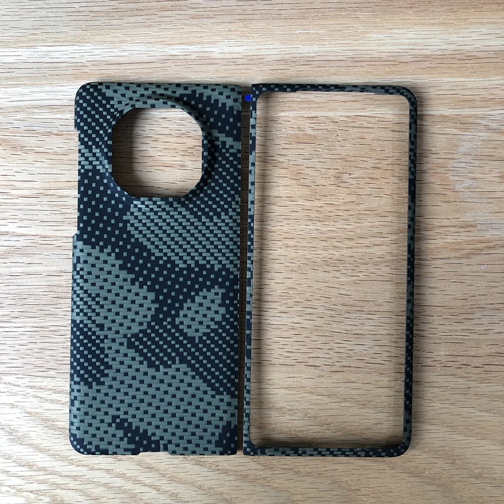 HKAB camouflage case for Huawei Mate X5 Kevlar Aramid Carbon Fiber Plain Geometric Anti-Scratch lightweight Matte Non-Slip 01-06