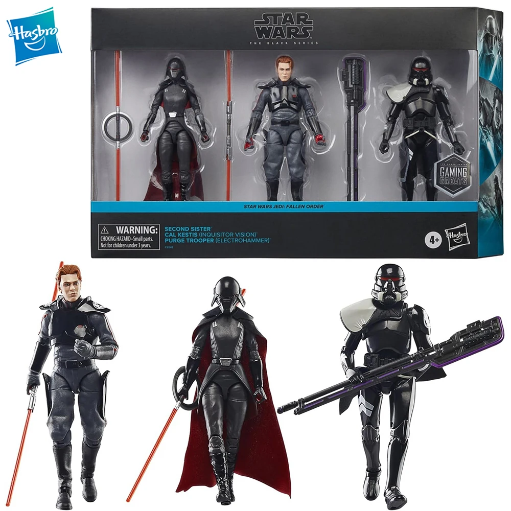 

[In-Stock] Hasbro STAR WARS The Black Series Jedi: Fallen Order Second Sister, Cal Kestis, Purge Trooper 3-Pack-Set Model Toys