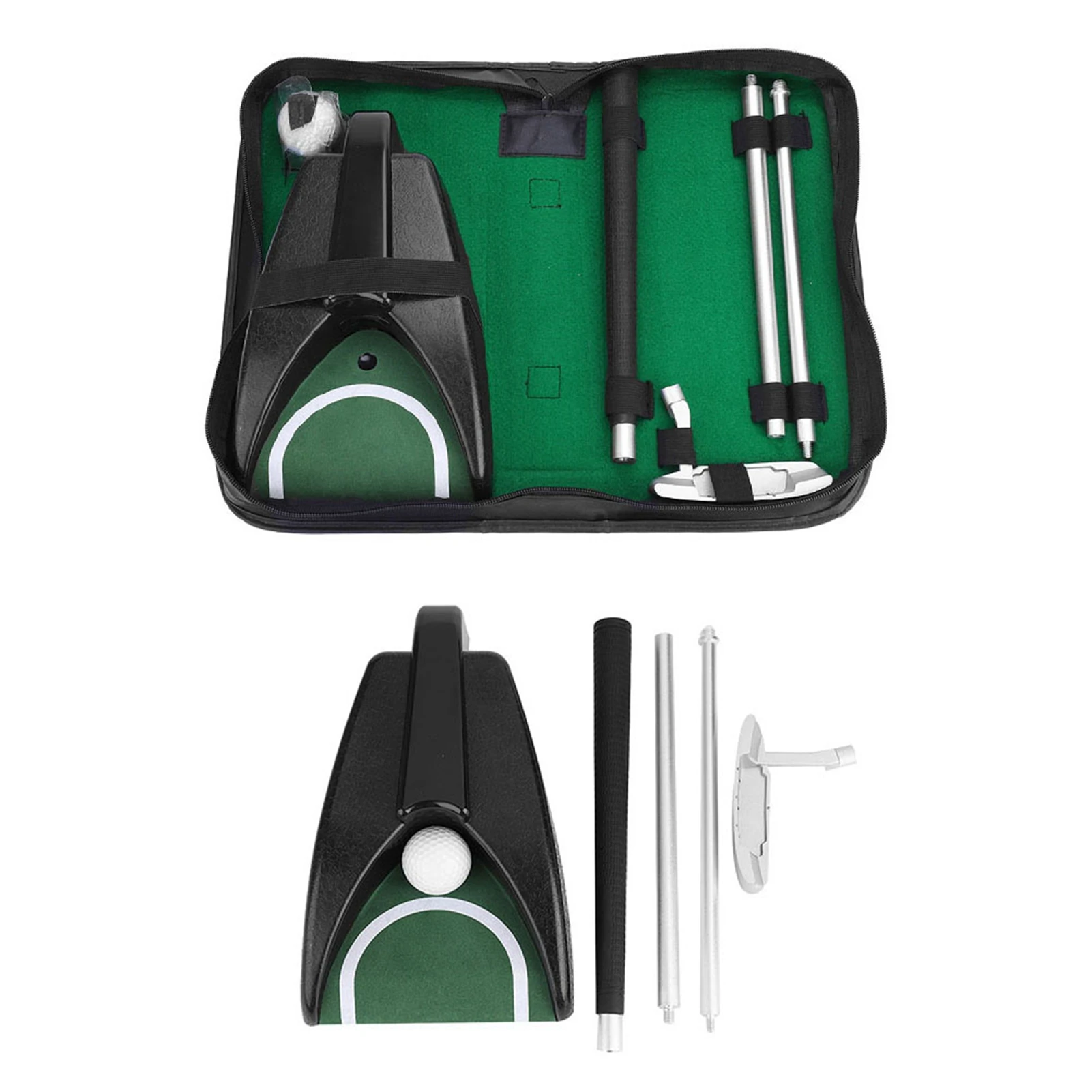 

Golf Training Aid Tools Kit with Automatic Ball Return for Indoor Outdoor Use, Ideal for Beginners