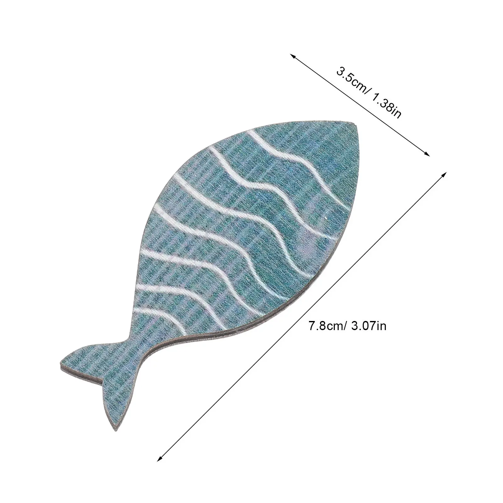 20Pcs Wooden Fish Wall Decor Beach Theme Wall Art Home Decor Nautical Coastal Decorations Bathroom Lake