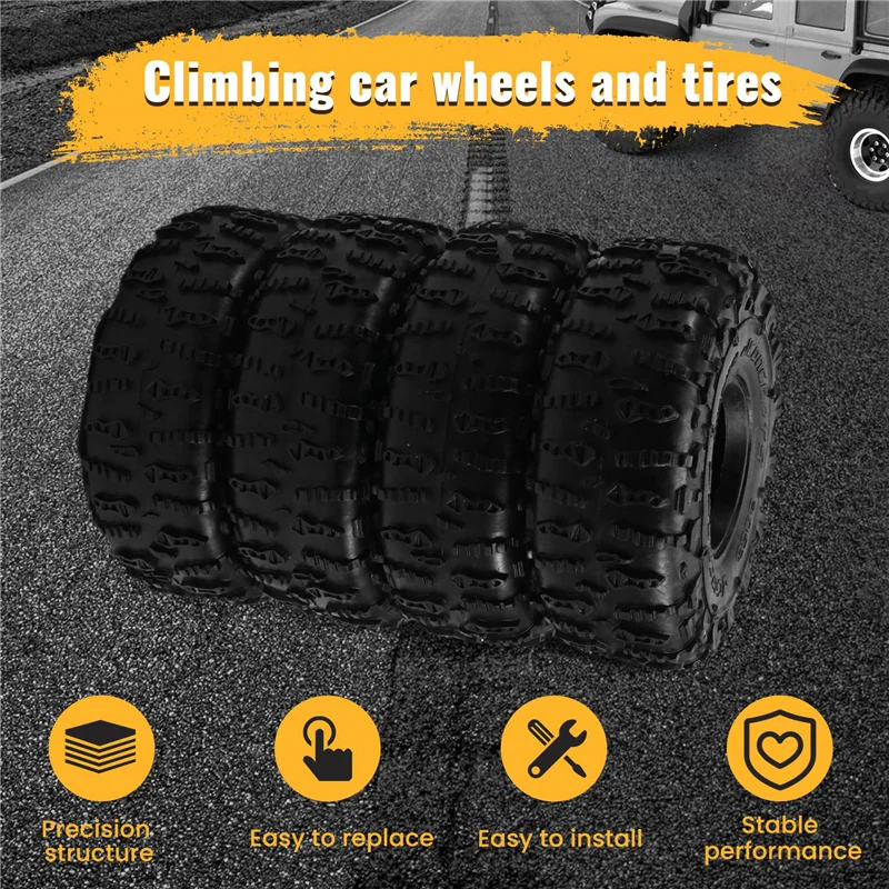 

Шина A63T-1.9 дюйма для бездорожья, подходит для радиоуправляемых моделей AXIAL SCX10 90046 D90 TRX4