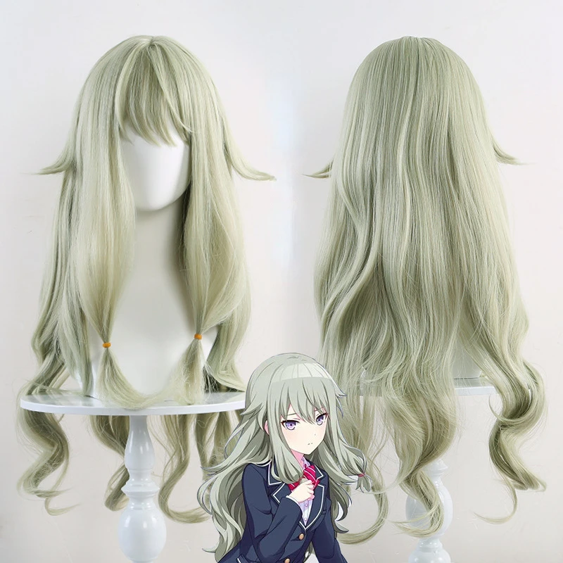 Project Sekai-Perruque de Cosplay Synthétique Kusanagi Nene, Perruques de Scène Colorées, Perruques de Réseau Rose, Perruques de Cheveux Longs, Degré de Chaleur, 90cm