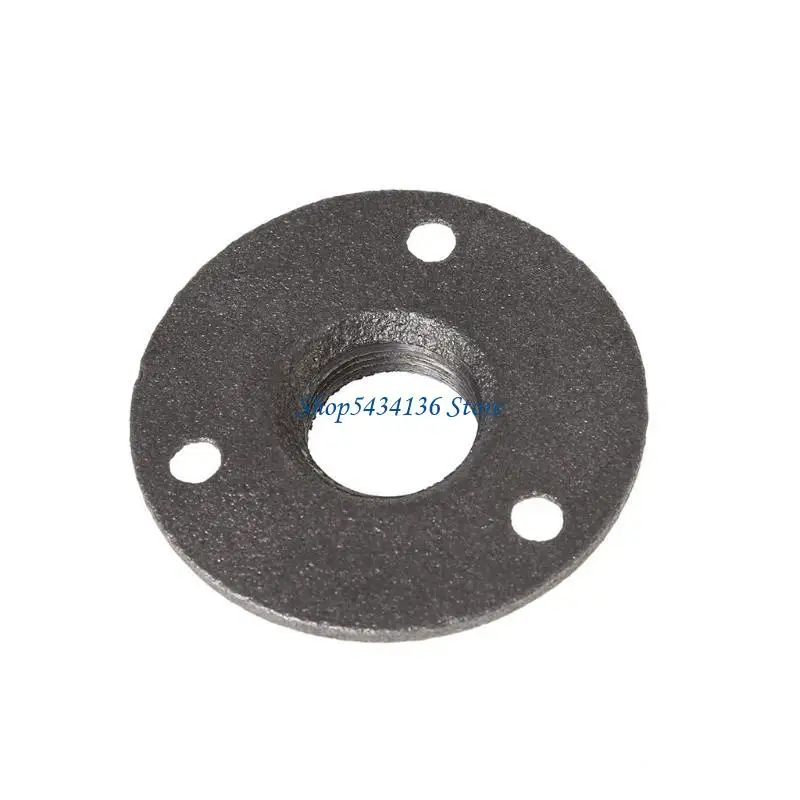 

H7ED 3/4" Malleable Threaded Floor Flange Iron Pipe Fittings Wall Mount Black