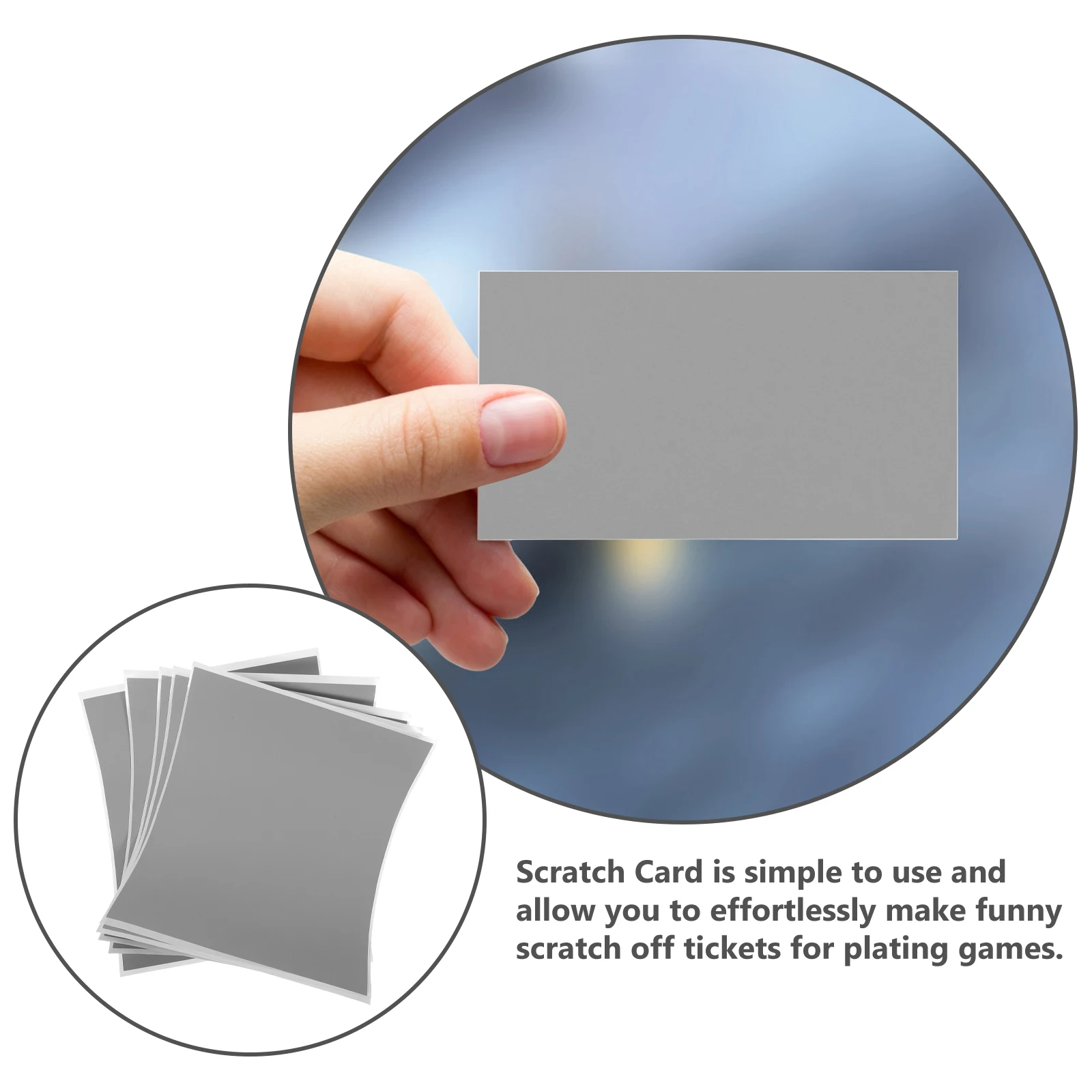 

5 Sheets Scratch Card Stickers Labels Tickets for Prizes Paper DIY Games Party Supplies Wedding Birthday Fun Activities Folder