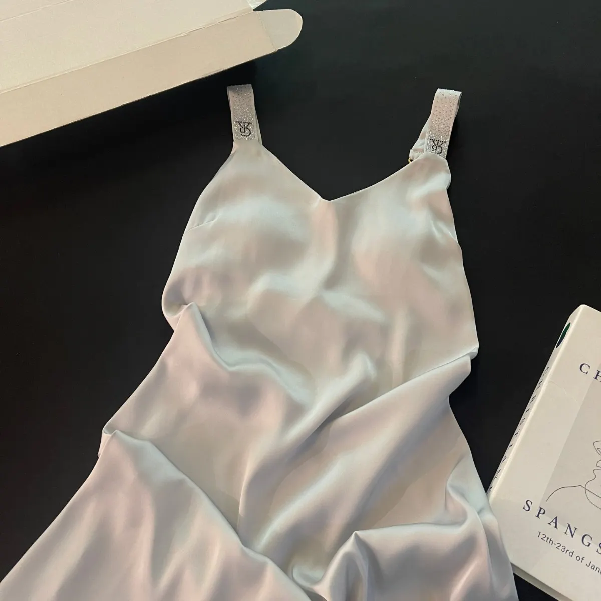 Lencería Sexy de Seda Fría para Mujer, Estilo 2025, con Relleno en el Pecho, Ropa de Dormir de Gran Tamaño, Estilo Pure Desire