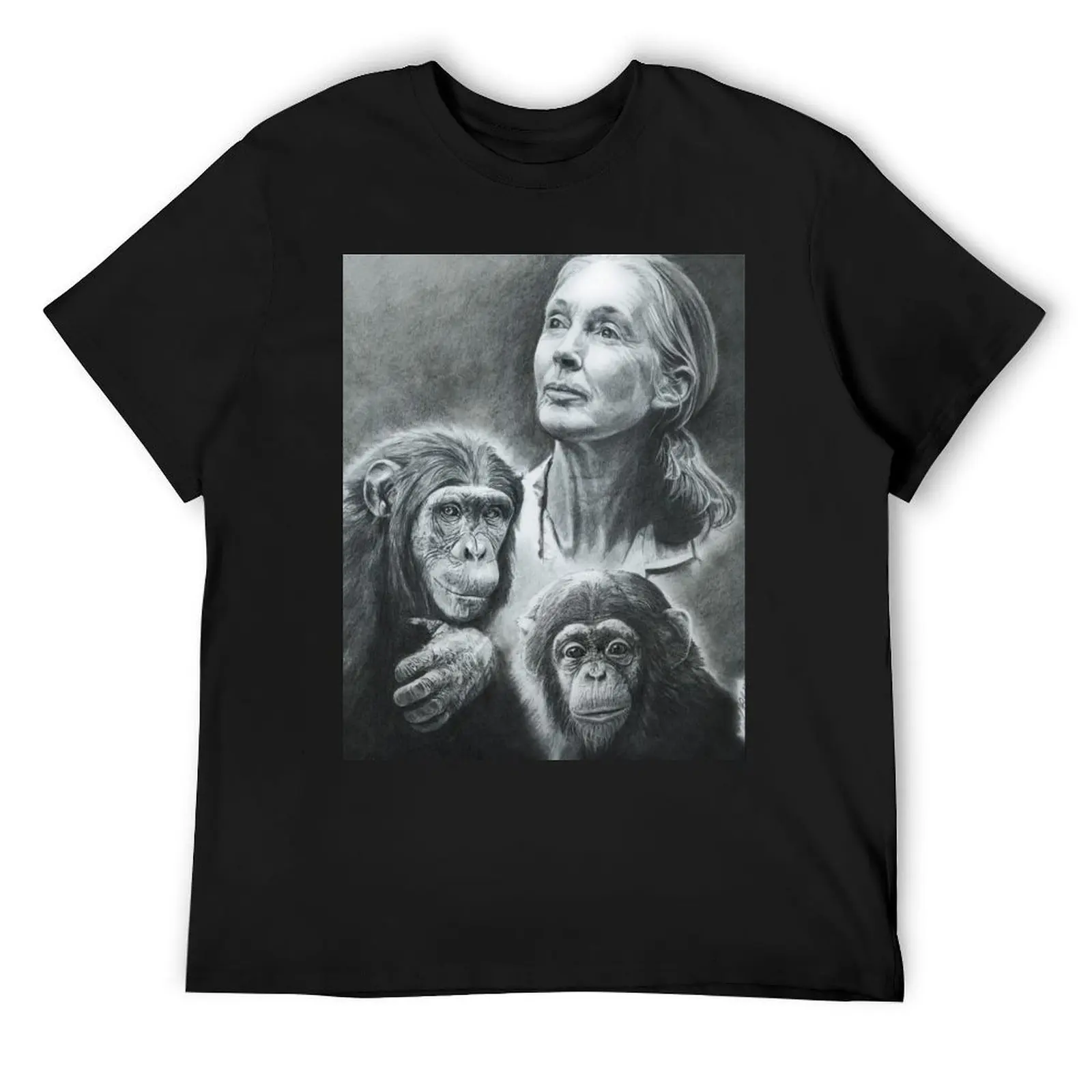 

WE ARE FAMILYJANE GOODALL T-Shirt man clothes cute tops luxury designer graphic shirts mens t shirts casual stylish