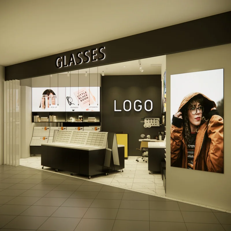 custom.Retail Store Fixture Glass Shop Locking Eyewear Showcase Sunglasses Display Rack Optical Frames Display Stand