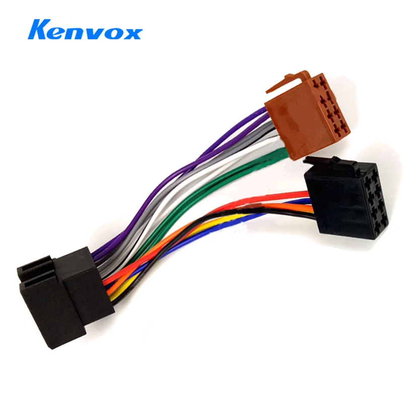 1PC Lead Loom Male To Female Cable Connector ISO Adapter For Golf MK4 A6 Car Radio Stereo Wire Harness Adapter