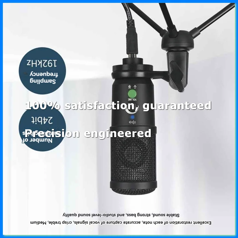

Gaming USB Microphone Noise Cancellation Condenser Mic for Pc Podcast Microphone with Boom Bracket C-ELEC