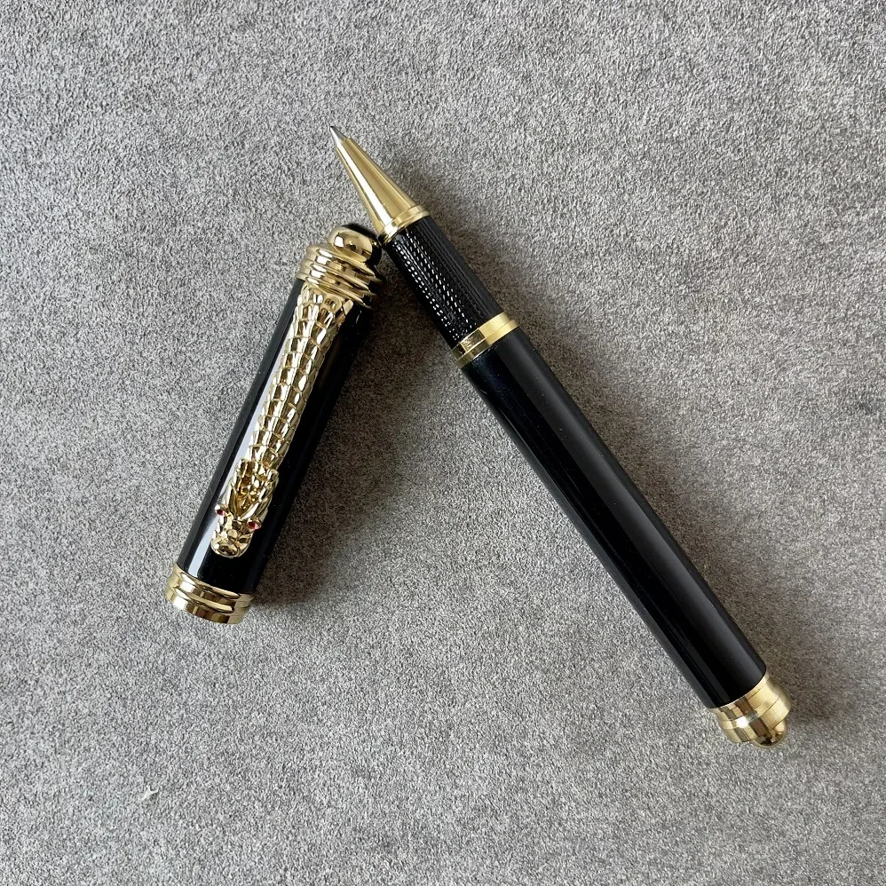 

Роскошная сине-белая фарфоровая ручка-роллер с драконом императора, школьные канцелярские принадлежности