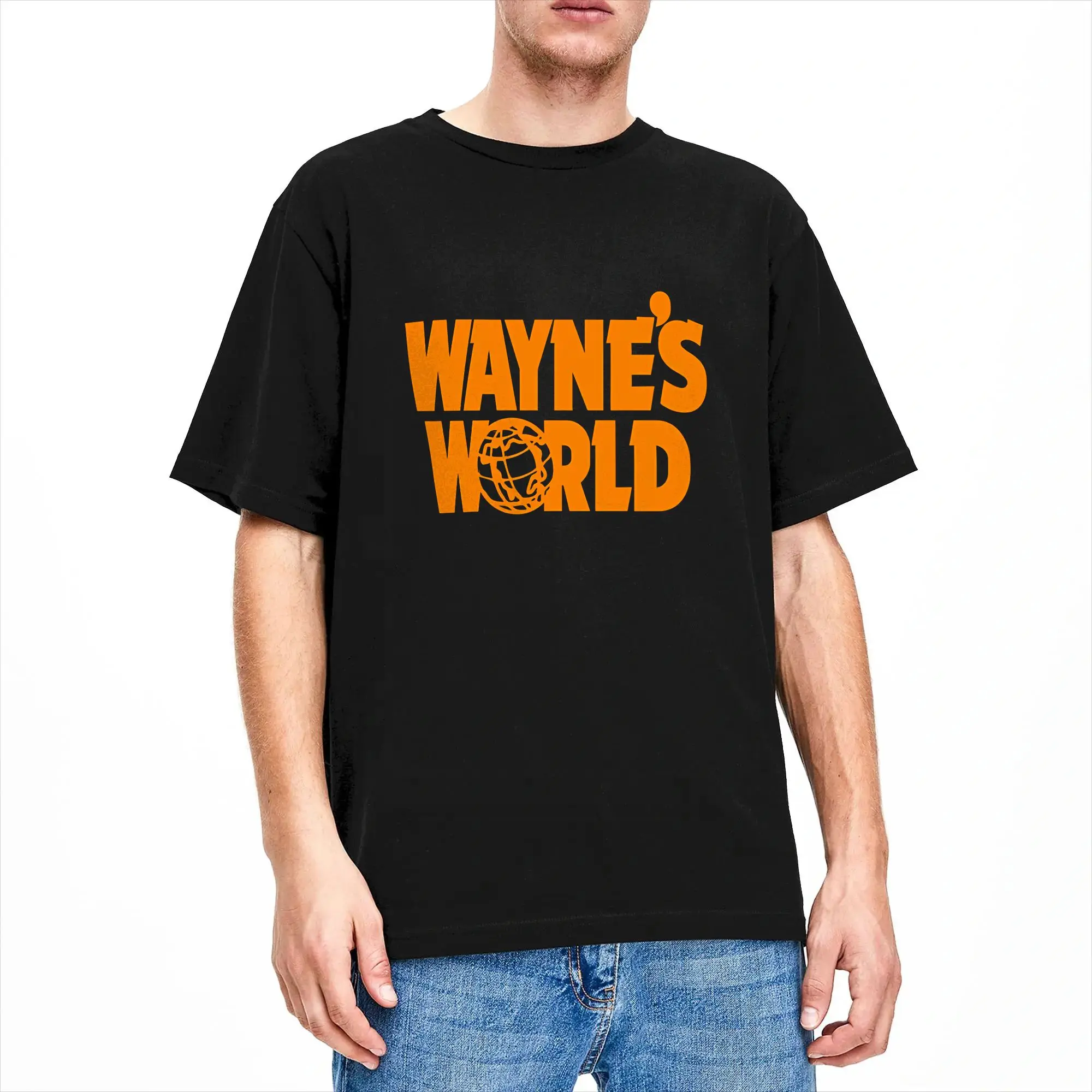 Wayne’s World T Shirt Summer  Cotton T-Shirts For Man Hippie Casual Tshirt Short Sleeves Y2K Casual Top Tees