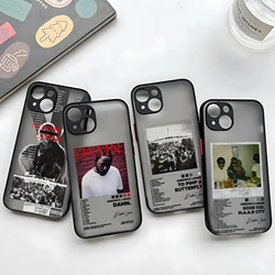 Kendrick Lamar Phone Case For iPhone 16 15 14 13 12 11 Mini Pro Max X XR XSMax 7 8 Plus Minimalist Poster Matte Clear Cover