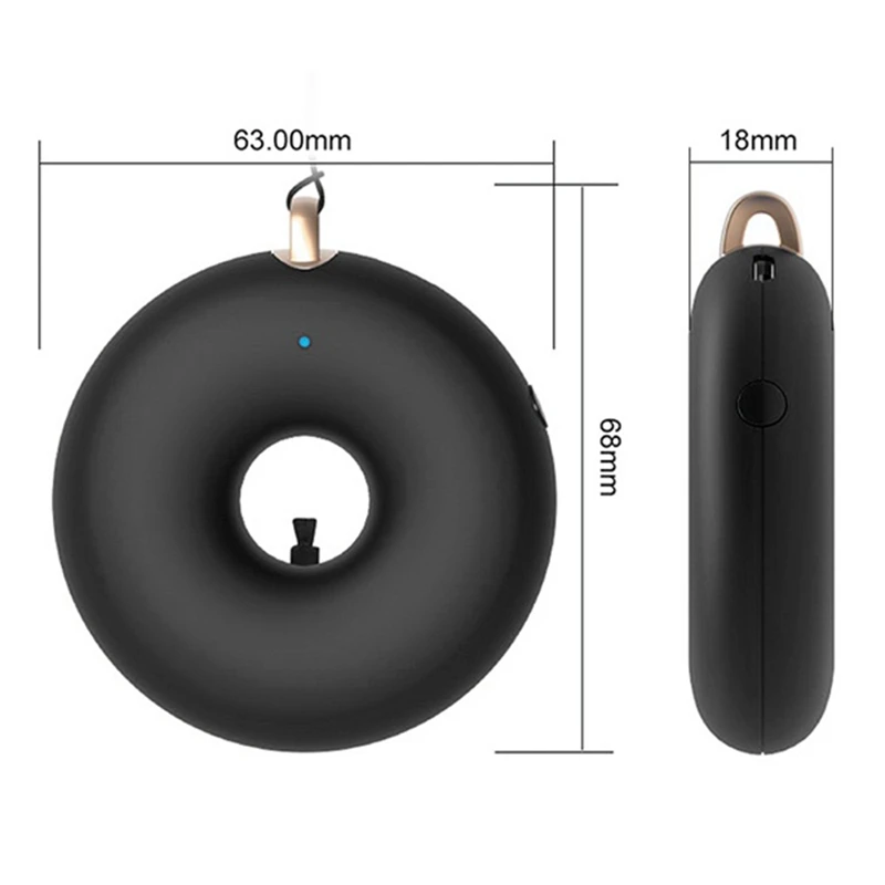 Air Purifier For Home Negative Ion Generator Air Cleaner Remove Smoke Dust Purification Neck Hanging Random Color