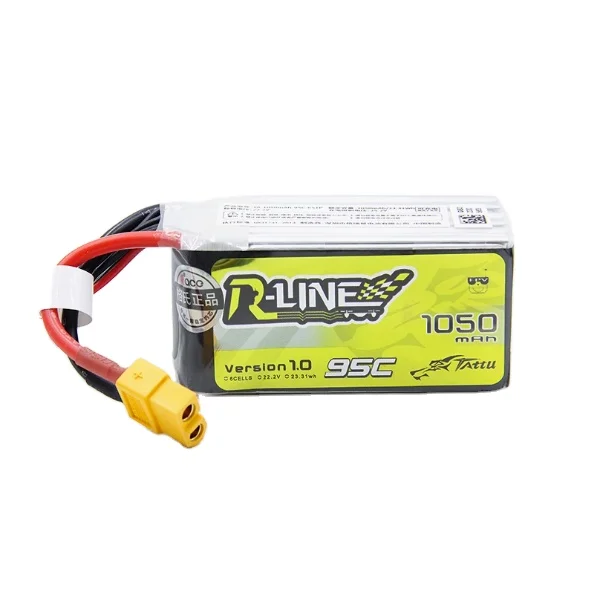 

ACE TATTU FPV 2-6S lithium battery Gold 1.0 aircraft model 95C Traverser 1050-1800mah Lipo battery 4s 6S 22.2v 95C XT60