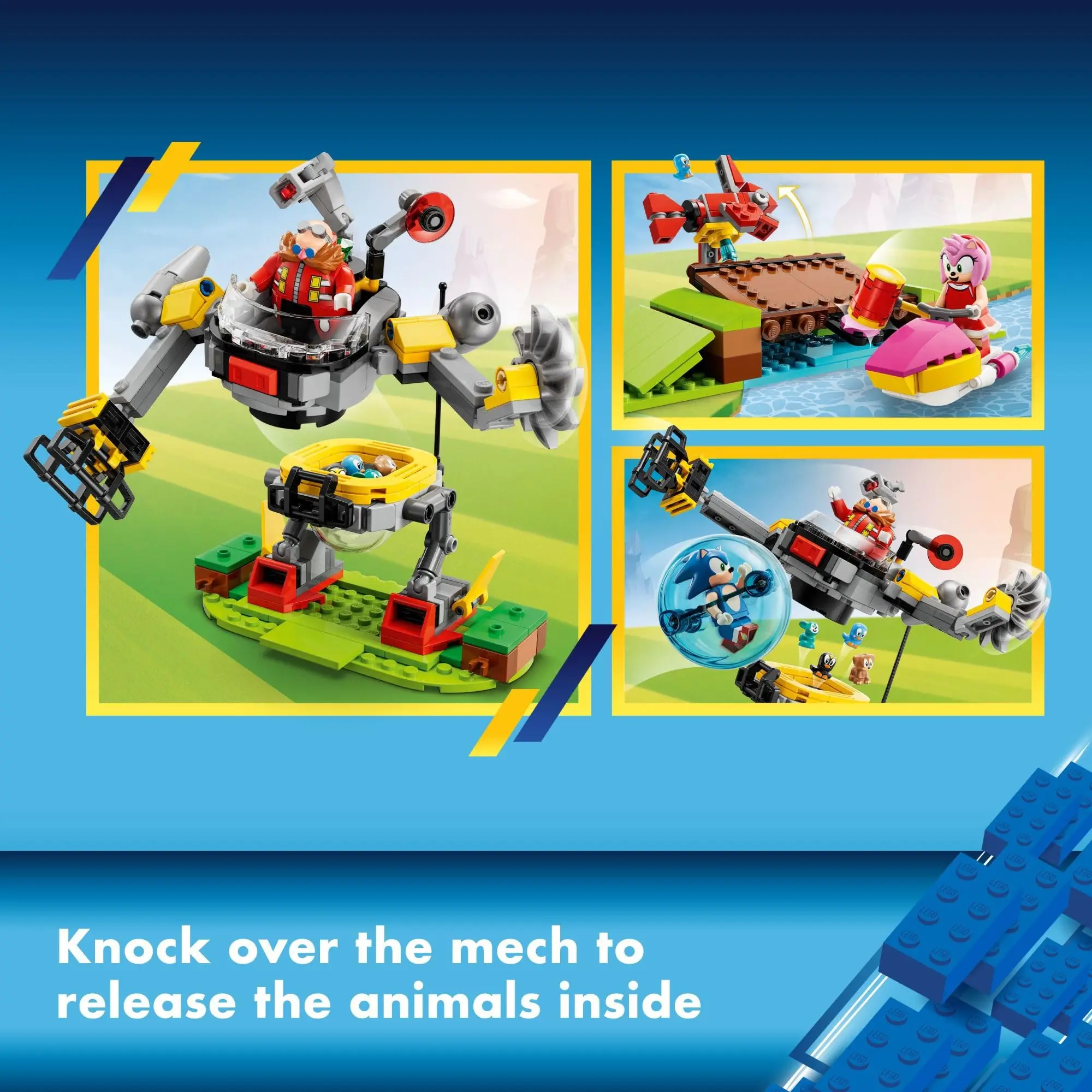 LEGO Sonic The Hedgehog Sonic’s Green Hill Zone Loop Challenge 76994 Building Toy Set with 9 Sonic Friends Characters Fun Gift