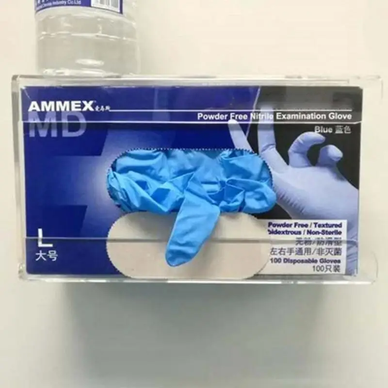 Acrylic Wall Mountable Glove Box Dispenser