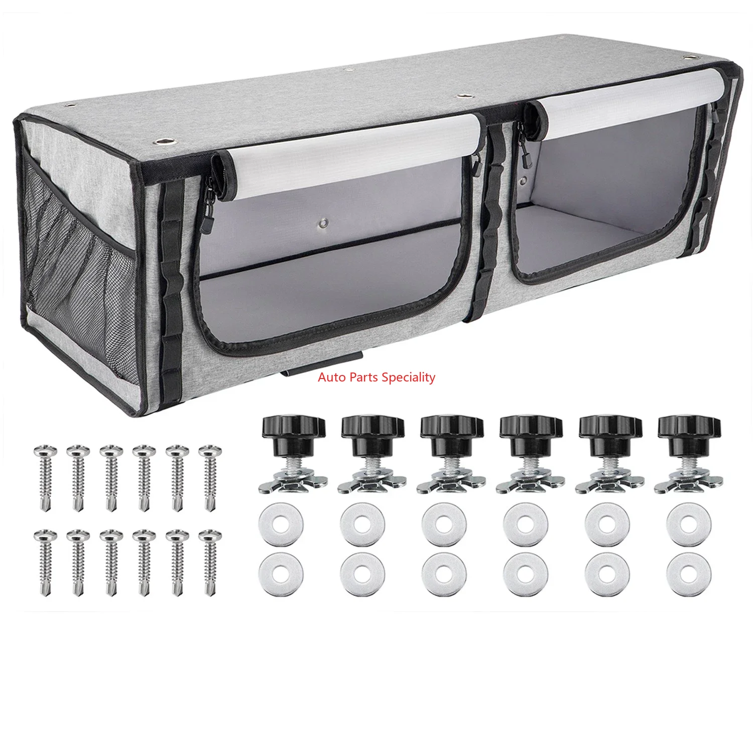 Campervan Replacement Parts 36 RV Soft Sided Overhead Storage Cabinet With L Rail Tracks