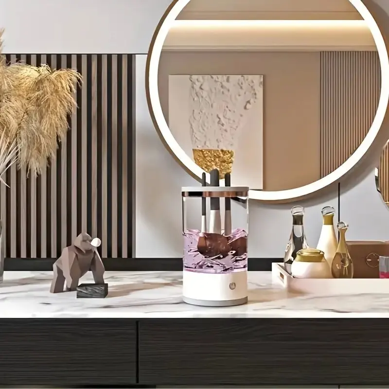 

1 портативный очиститель кистей для макияжа — легко вставляется, электрическая стиральная и сушильная машина, встроенный ленивый стиль