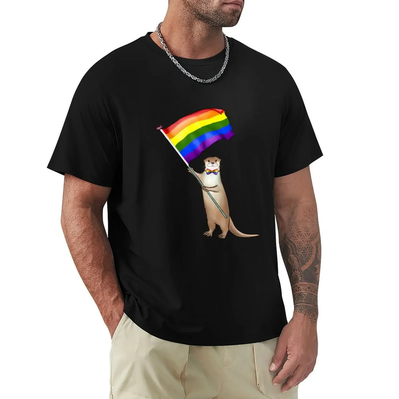 Pride Otter T-Shirt blanks vintage anime shirt shirts men