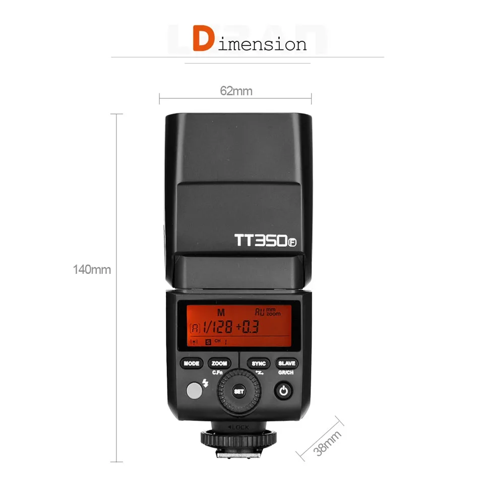 Godox TT350 C/N/S/F/O Mini TTL HSS على الكاميرا ضوء فلاش 2.4 جيجا هرتز نقل لاسلكي 1/8000s Speedlight فلاش محمول