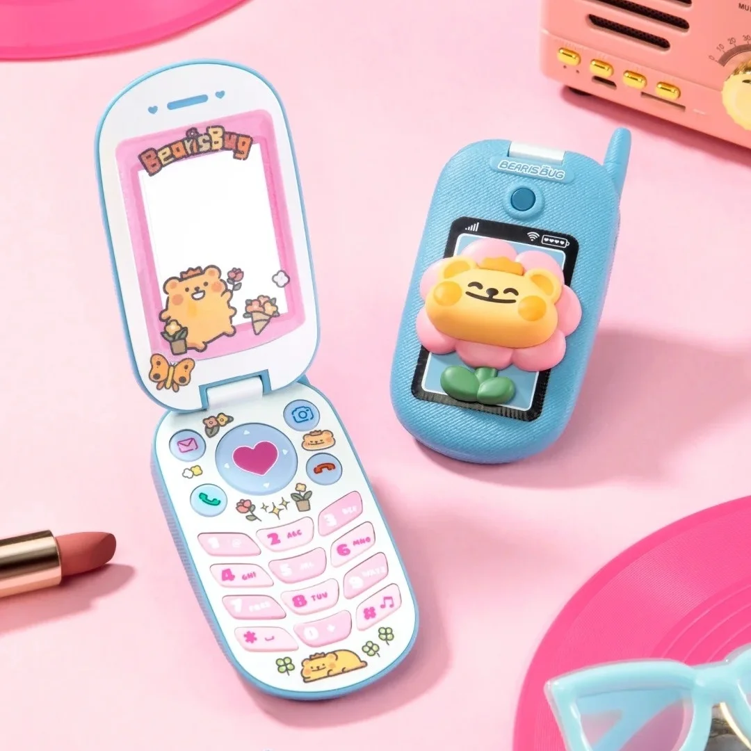 Oryginalny telefon Bearisbug dzwoni seria modna pudełko z niespodzianką zabawka kreatywny wyświetlacz rysunek uroczy prezent urodzinowy figurka kolekcjonerska