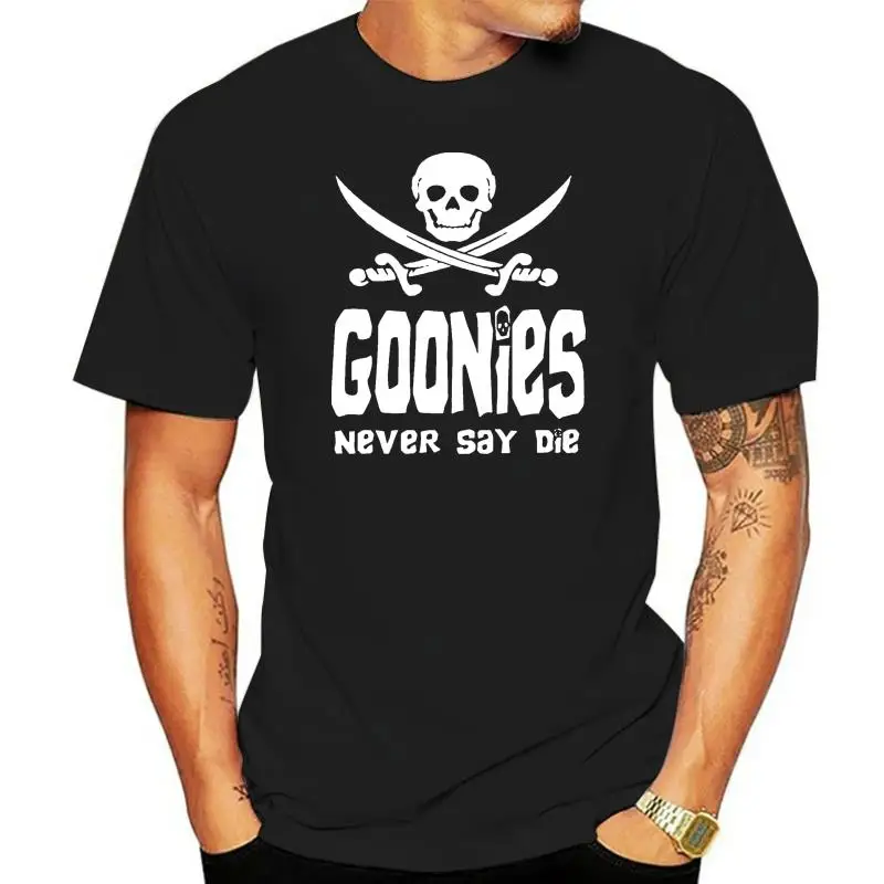 VINTAGE THE THE GOONIES Mens Black T-Shirt