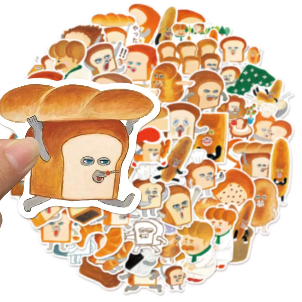 60PCS Bread Thief Character Graffiti Stickers DIY Luggage Notebook Water Cup Computer Waterproof Stickers