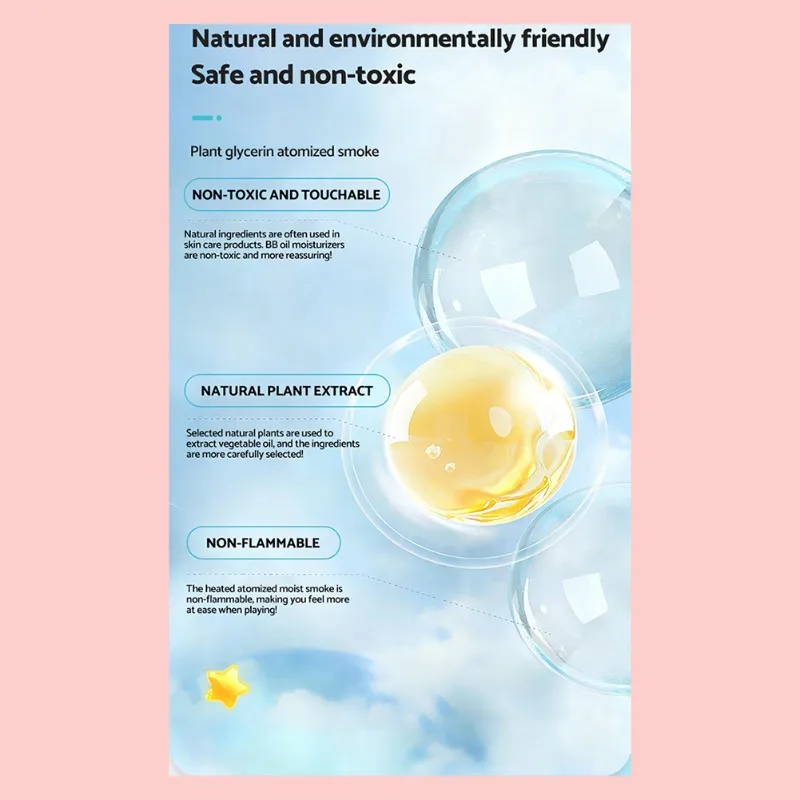 WOWFU-Máquina automática de burbujas Puffpop con luces, recargable por USB para niños al aire libre