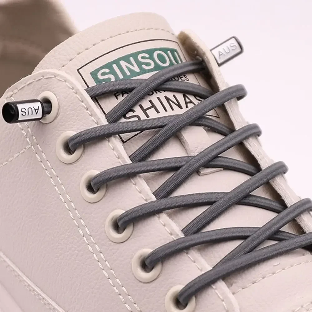 Verstärkte elastische Schnürsenkel ohne Binden für Sneaker und Sportschuhe - Runde Stretch-Schnürsenkel für Kinder und Erwachsene - Einheitsgröße für schnellen, einfachen und sicheren Sitz – Detail 13