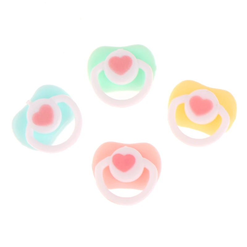 5Pcs Lovely Mini Doll Pacifier Play House Supplies Dummy Nipples For OB11 BJD  Dolls Kids Toy Baby Accessories