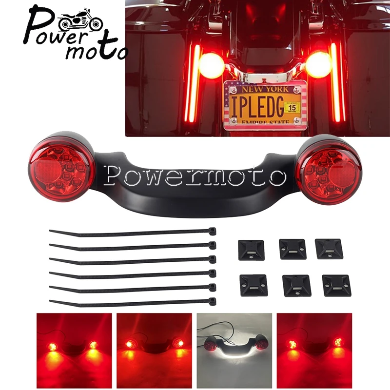 

For Harley Touring Street Glide Road Glide Ultra 2010-2019 Motorcycles Rear Bullet Turn Signal Brake Light Bar Lamp Accessories