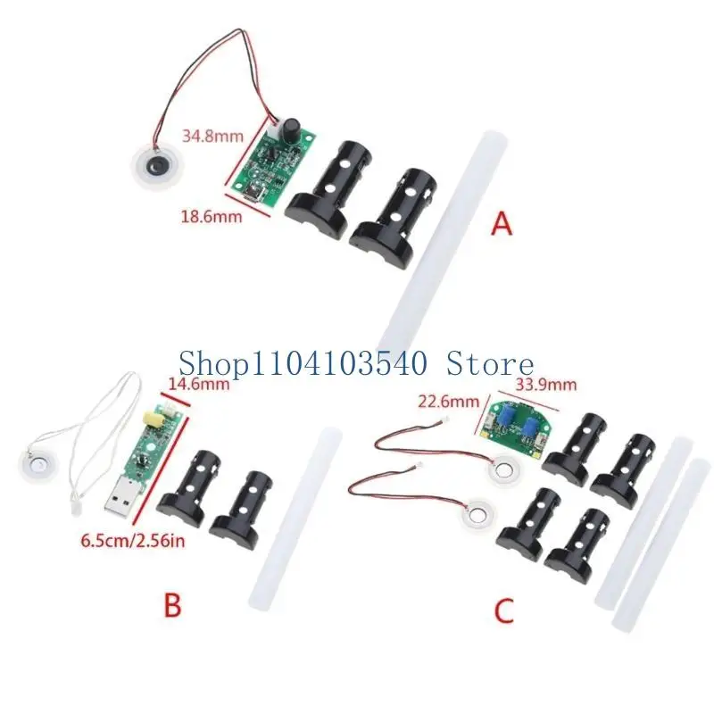 02dc 20mm 1.5-3W Mistrici ultrasuoni Atomizer Atomizer Atomizer Atomizer Film Plave Accessori Humidifier Gausto in gomma