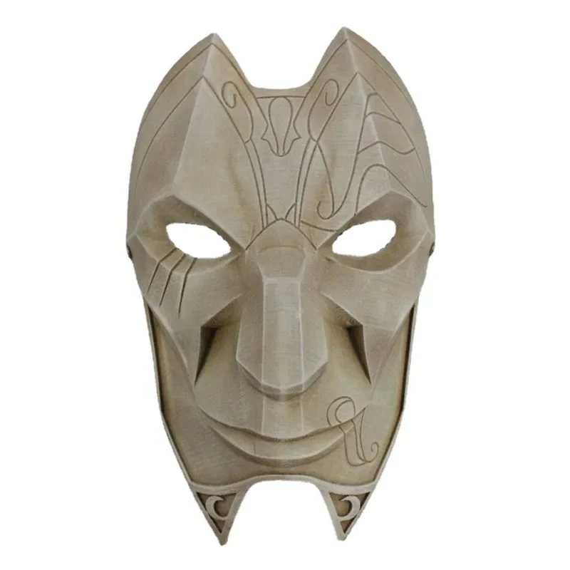 Game LOL The Virtuoso Khada Jhin Cosplay Mask Halloween Role Play Accessories For Man Women Girls