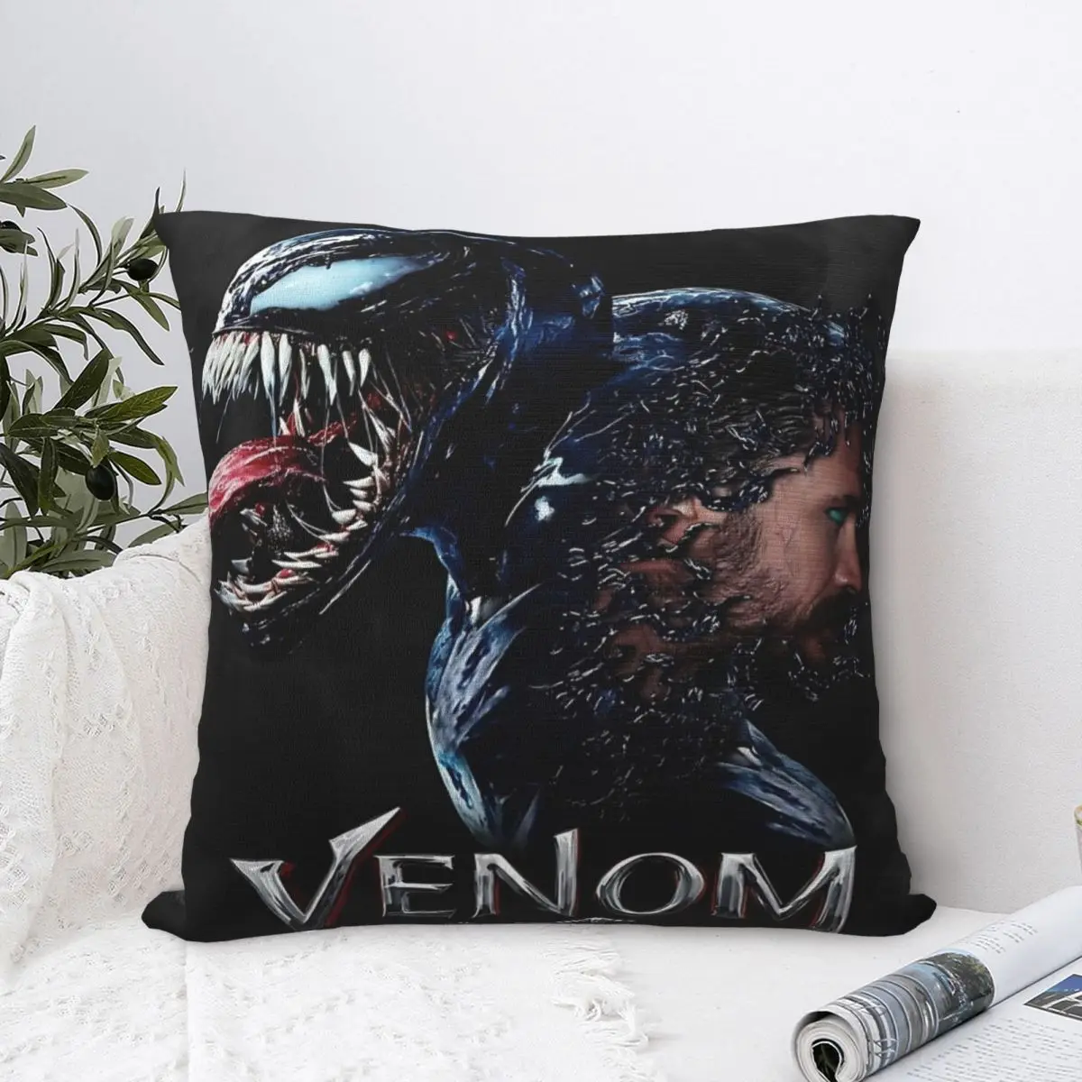 Decorative Pillowcases Venom The Last Dance 2024 Movie Stuff Seat Pillow Case Cover Square Multiple Sizes Wholesale