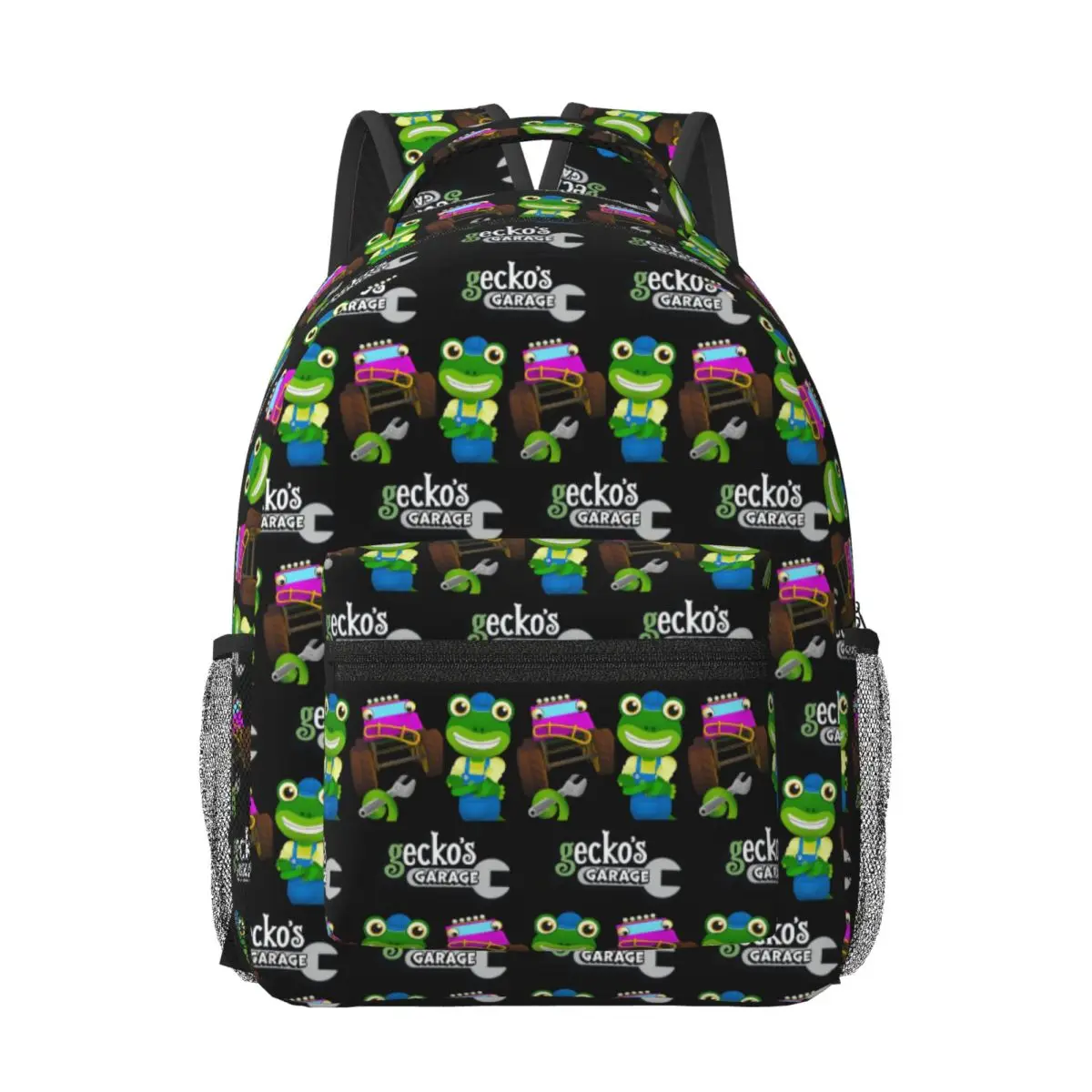 Geckos Garage Woman Backpacks Boys Girls Bookbag Fashion Children School Bags Portability Travel Rucksack Shoulder Bag