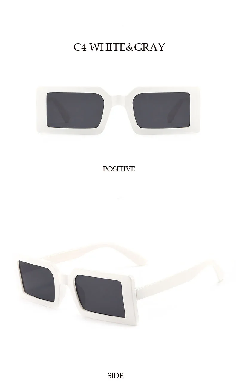 Quadratische Sonnenbrille für Damen, Kleine Rechteckige Sonnenbrille für Damen/Herren, Vintage Retro-Brillen für Frauen – Detail 8