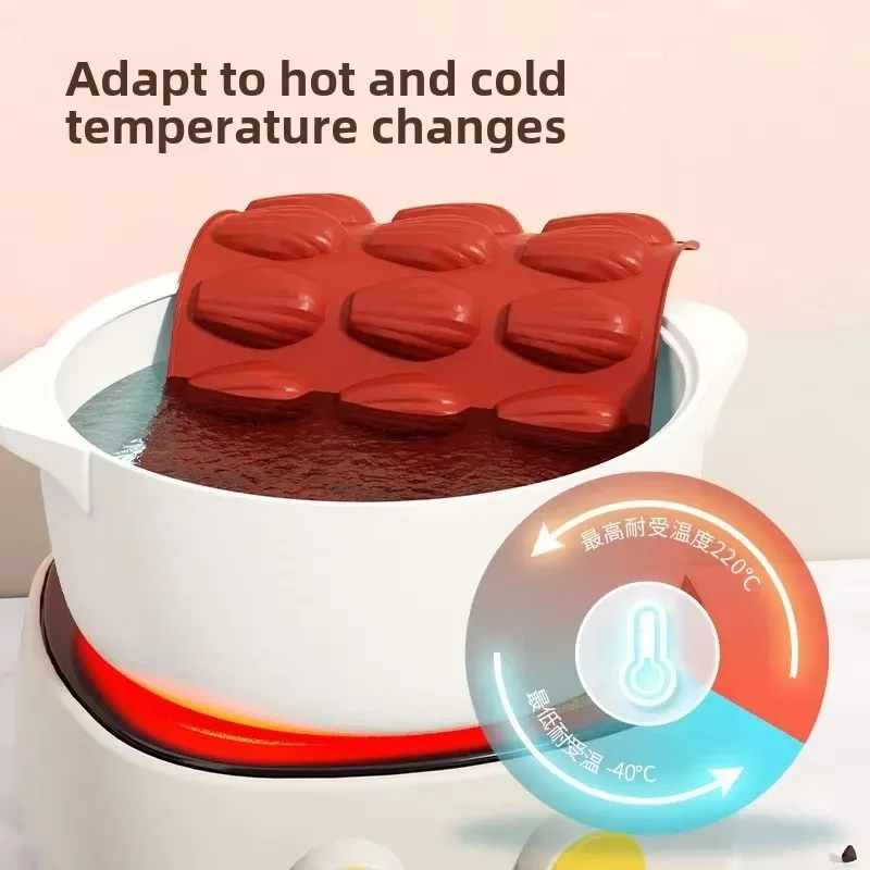 마들린 몰드 실리콘 마들린 쿠키 팬, 들러붙지 않는 베이킹 팬, 프랑스 디저트 만들기, 마들린 쿠키 베이킹 도구