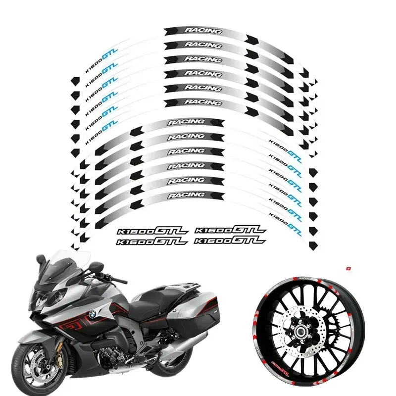 

Запчасти для мотоциклов BMW K1600GTL K1600GT, контурное колесо, аксессуары декоративная переводная наклейка-B