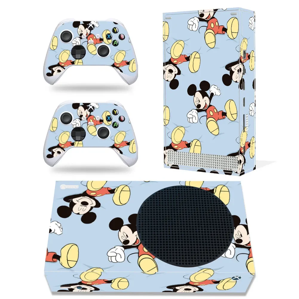 Disney Stitch Mickey Decal Cover for Xbox Series X Console and 2 Controllers Xbox Series X Skin Sticker Vinyl