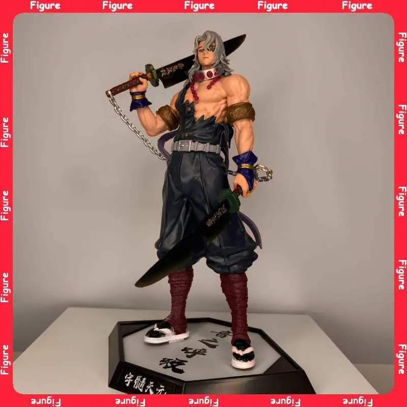 

30.5cm Anime Demon Slayer Figures Hashira Uzui Tengen - Ten Hashira Resonance Standing Pose PVC Model Action Ornament Toys Gifts