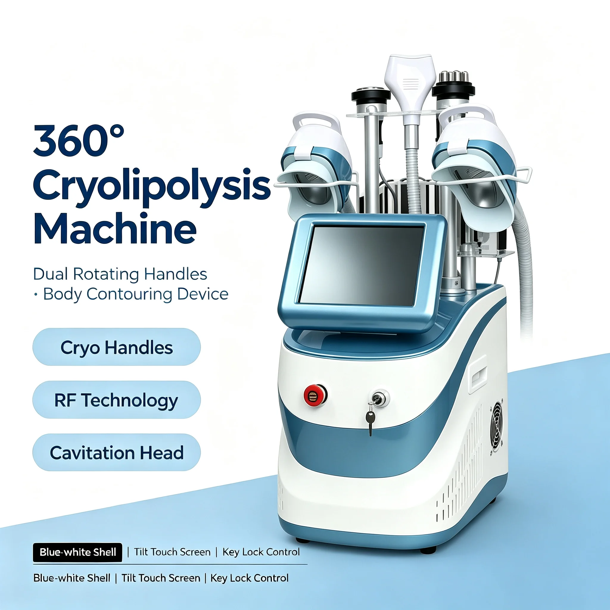 Neue 360-Grad-Kryolipolyse-Fet – Cryolipolysis Fat Freezing Machine Bewertung und Preis