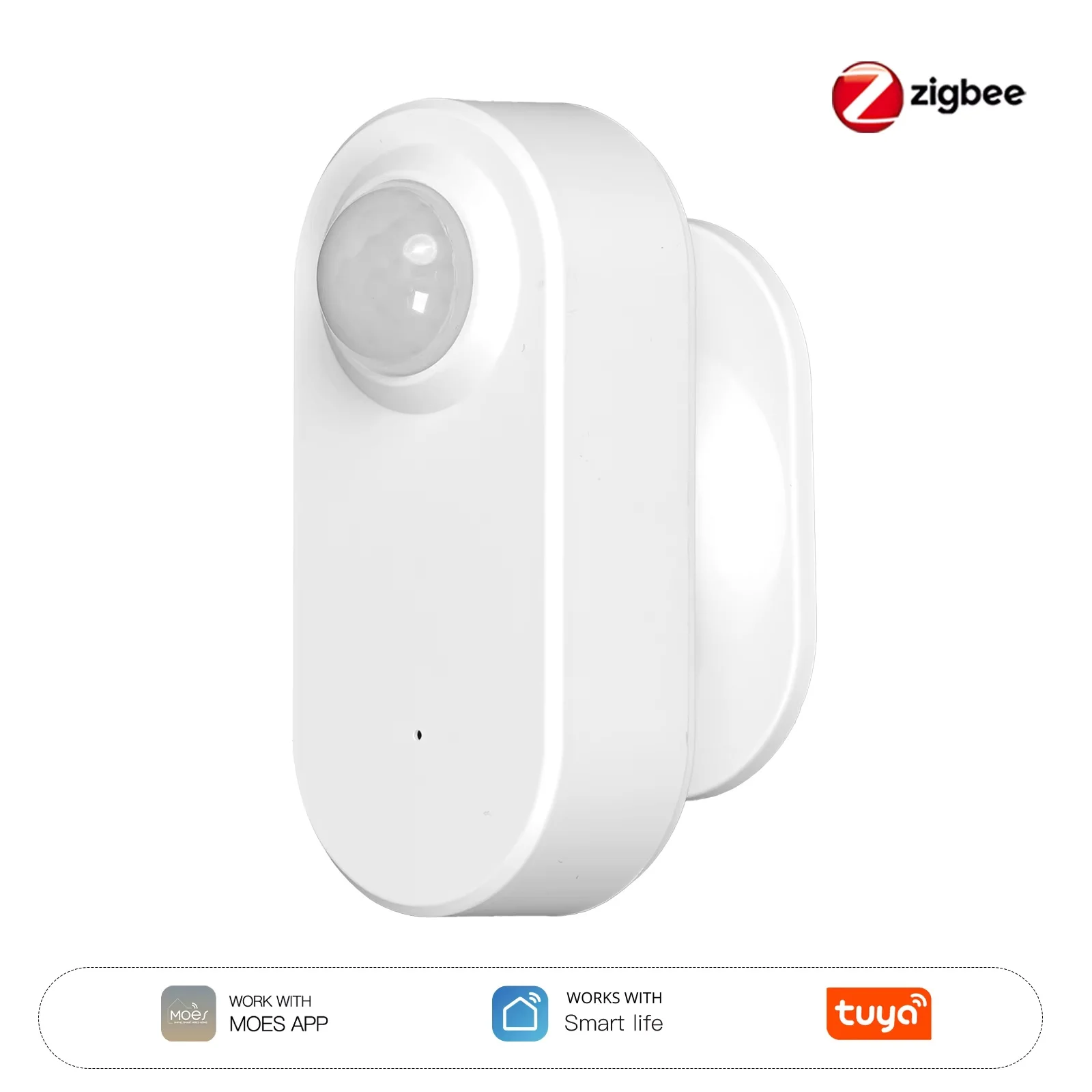 MOES Tuya ZigBee Smart Radar 24GHz mmWave Draadloze menselijke aanwezigheid PIR-sensor App Remote Monitoring Bewegings- en bewegingsloze detectie