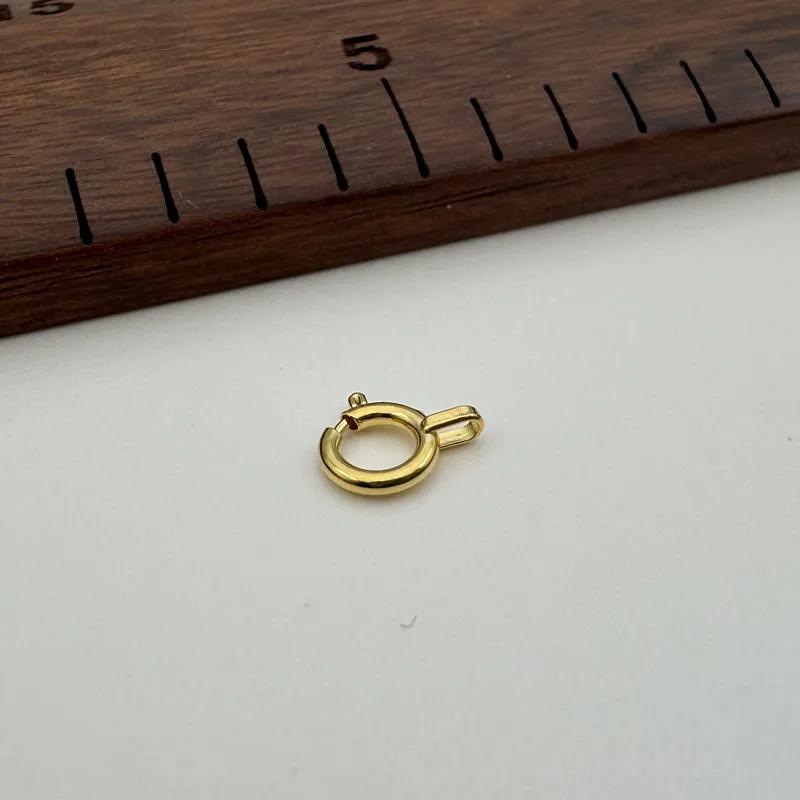 مشبك صلب من الفضة الإسترلينية QQ مع قفزة مغلقة ، إكسسوارات صناعة مجوهرات سهلة الاستخدام ، العثور على ، 5 ، 1 #3