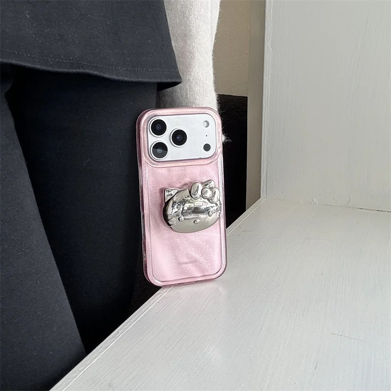 

3D Rhinestone Flower Heart Leather Phone Case For iPhone 17 Pro Max 16 15 14 Pro Max Cute Pastel Shockproof Protective Cover