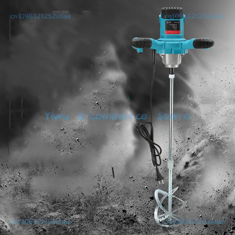 2100W Industrial Grade Electric Mixer 6 Gear Speed Adjustable Handheld Paint Cement Putty Powder Coating Mixed Concrete Mixer