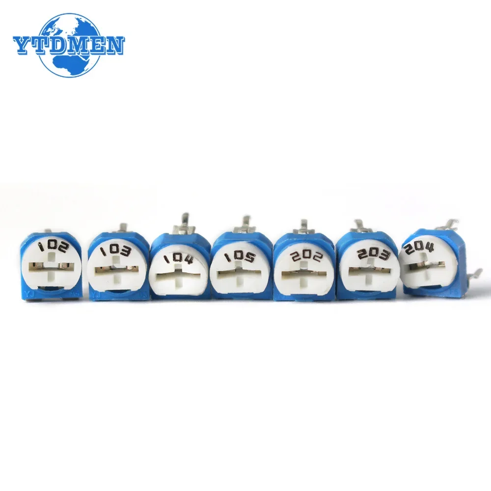 20pcs RM065 RM-065 Trimpot Trimmer Potentiometer Variable Resistor 100 200 500 1K 2K 5K 10K 20K 50K 100K 200K 500K 1M Ohm