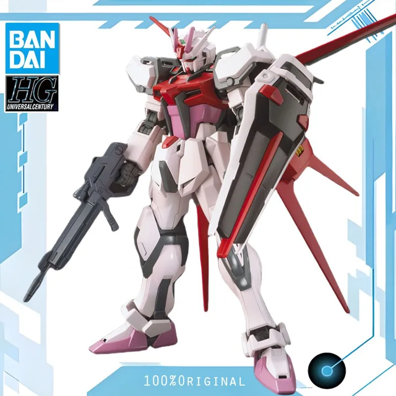 

BANDAI Anime HG 1/144 MBF-02+AQM/E-X01 STRIKE ROUGE Gundam Model Kit Robot Quality Assembly Plastic Action Toys Figures Gift